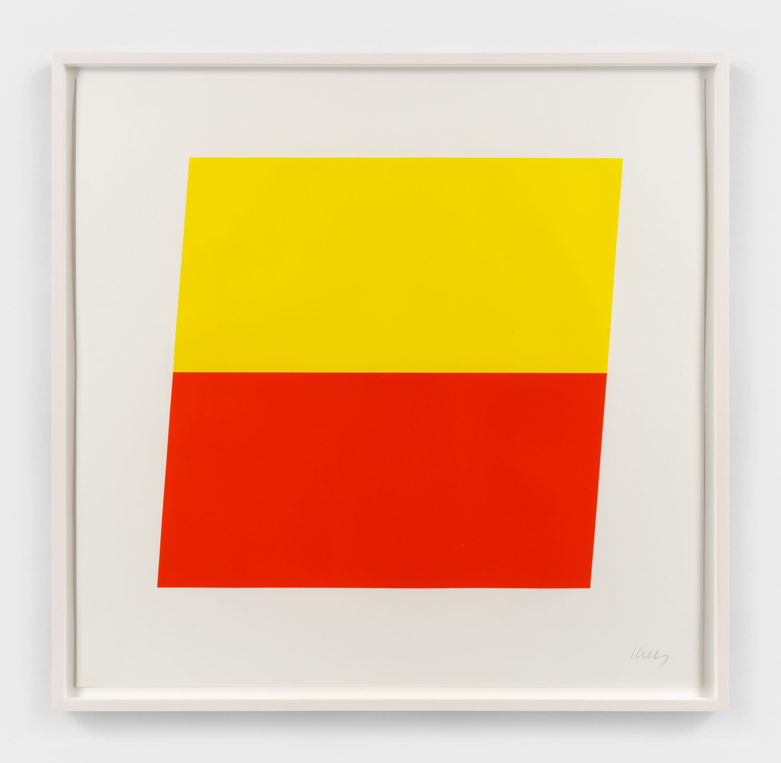 A picture of Yellow Red-Orange by Ellsworth Kelly