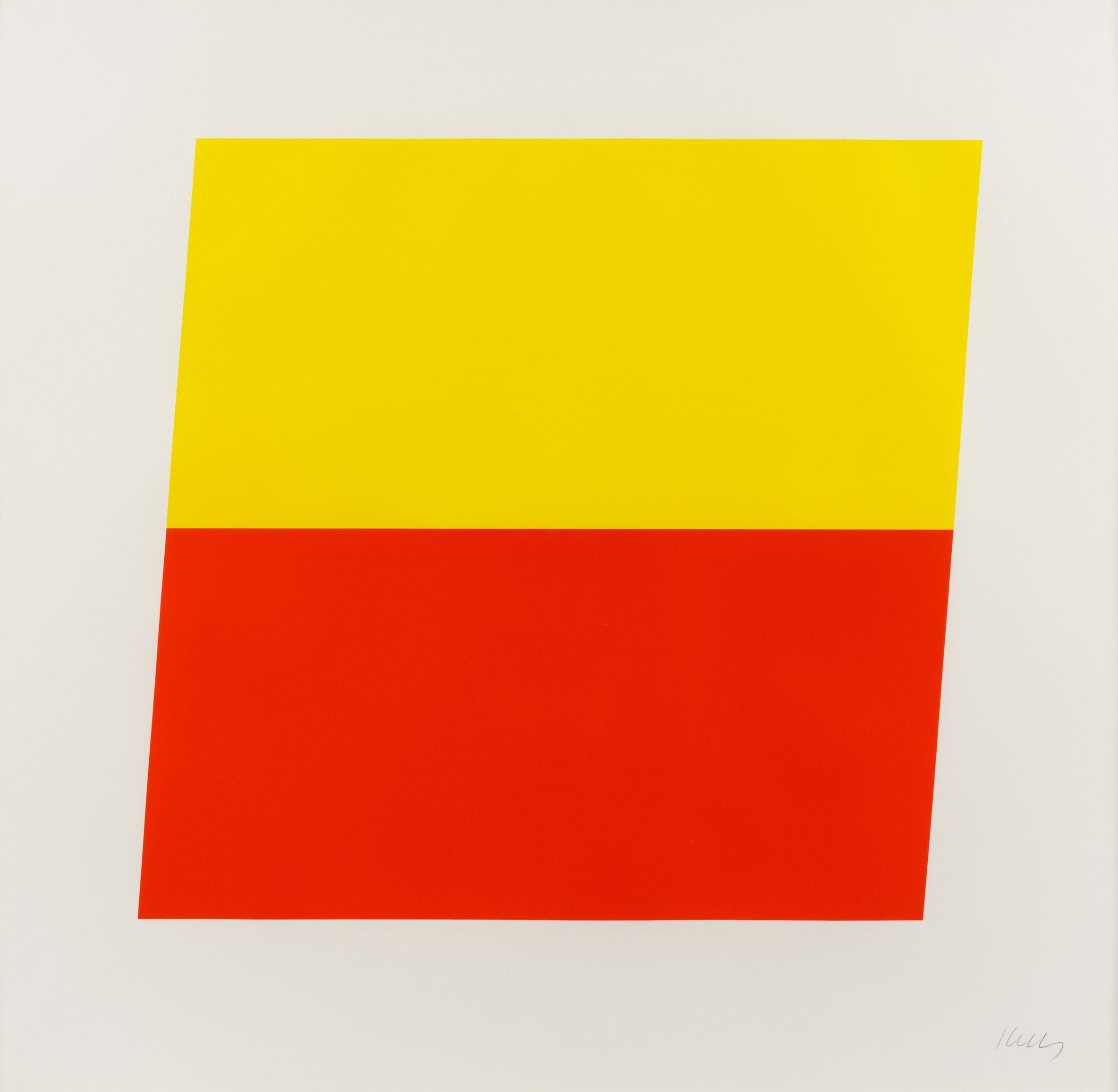 Yellow Red-Orange print by Ellsworth Kelly