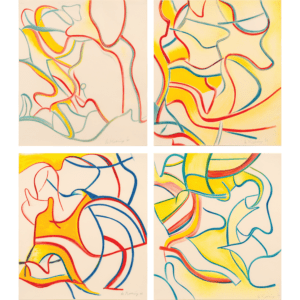 Untitled (Quatres Lithographies) by Willem de Kooning