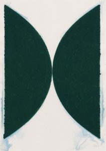 Colored Paper Image II (Dark Green Curves) by Ellsworth Kelly