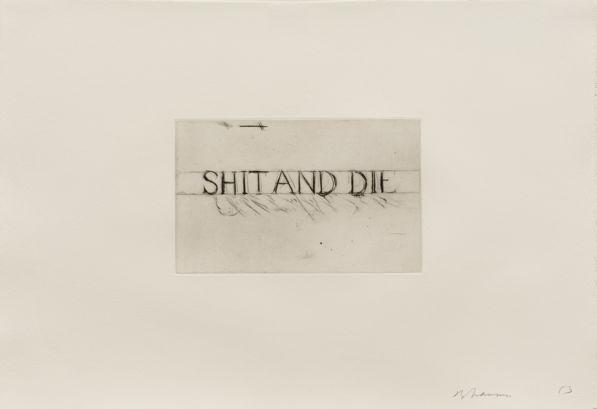 Shit and Die by Bruce Nauman