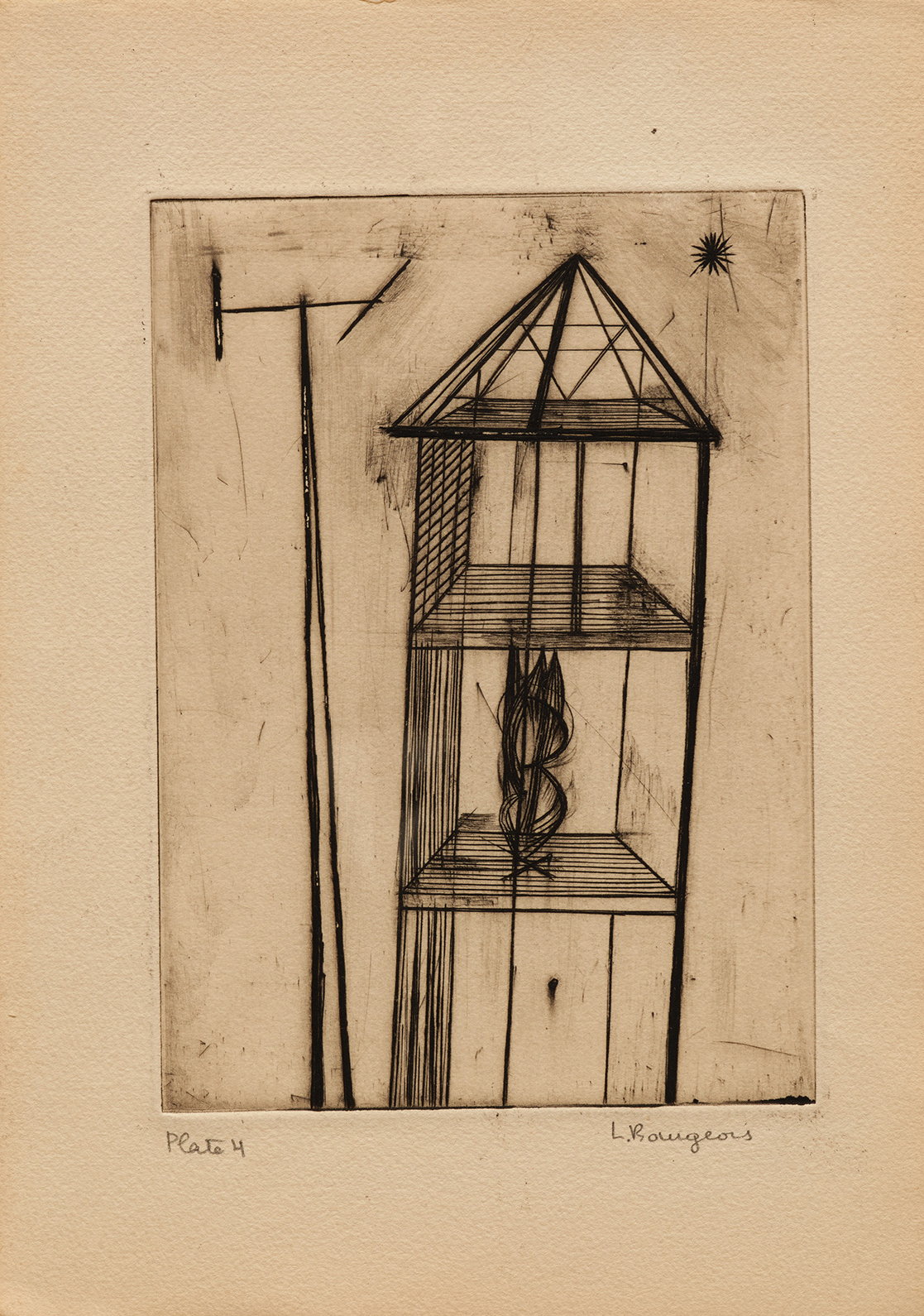 He Disappeared into Complete Silence, Plate 4 by Louise Bourgeois