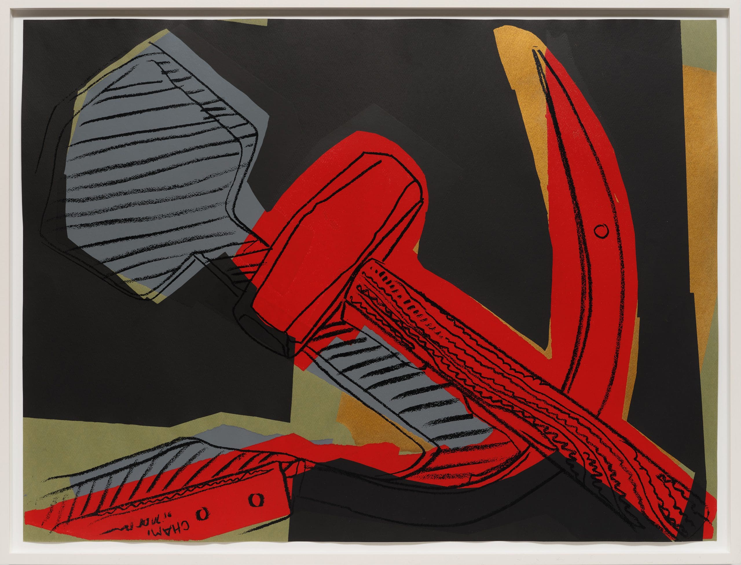Hammer and Sickle by Andy Warhol