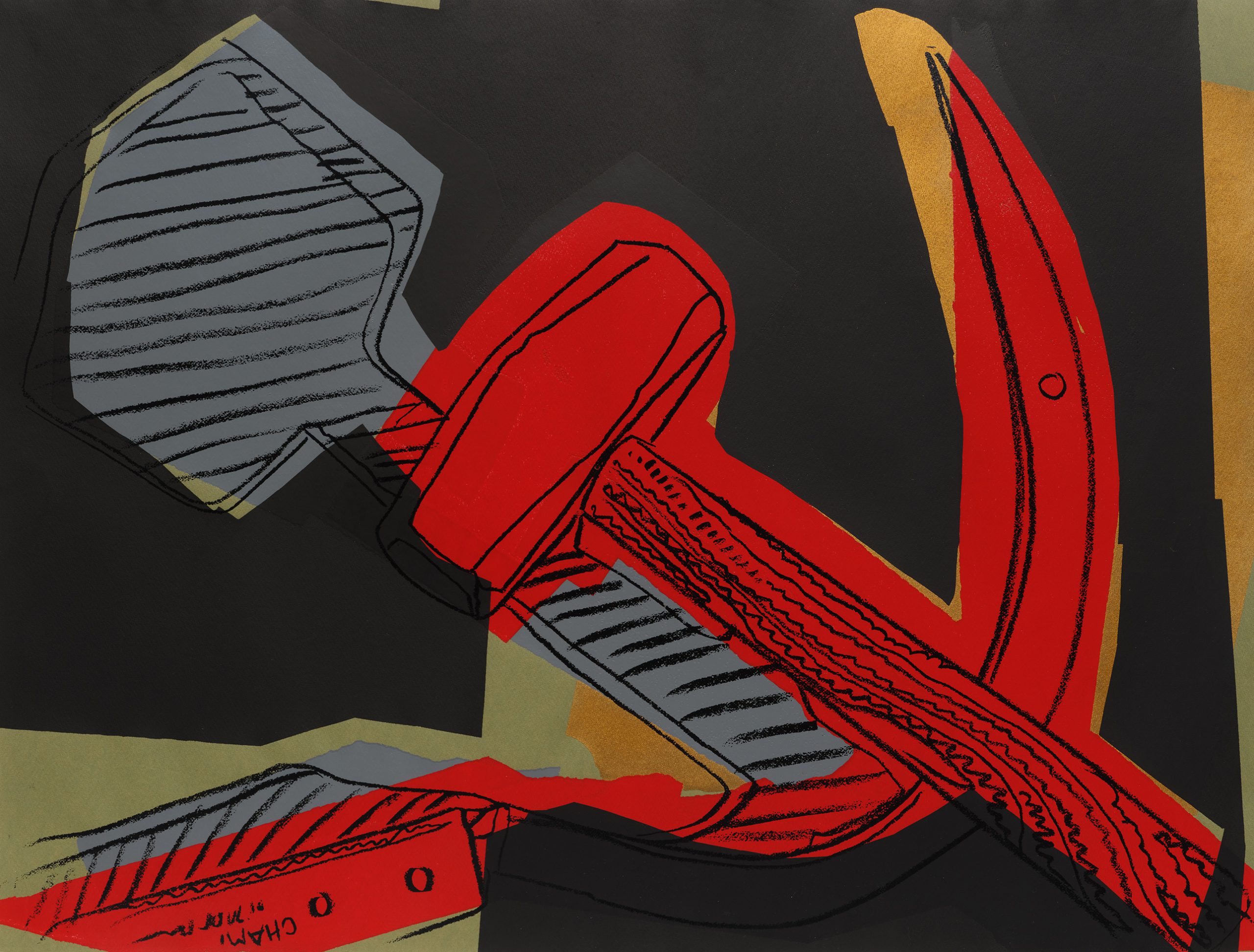 Hammer and Sickle by Andy Warhol