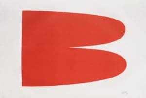 Red-Orange (Rouge-Orange) by Ellsworth Kelly