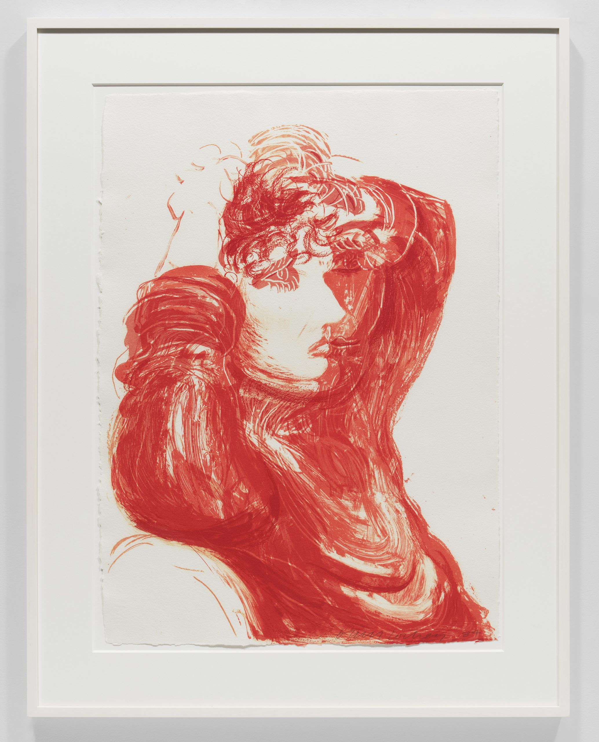 Red Celia by David Hockney