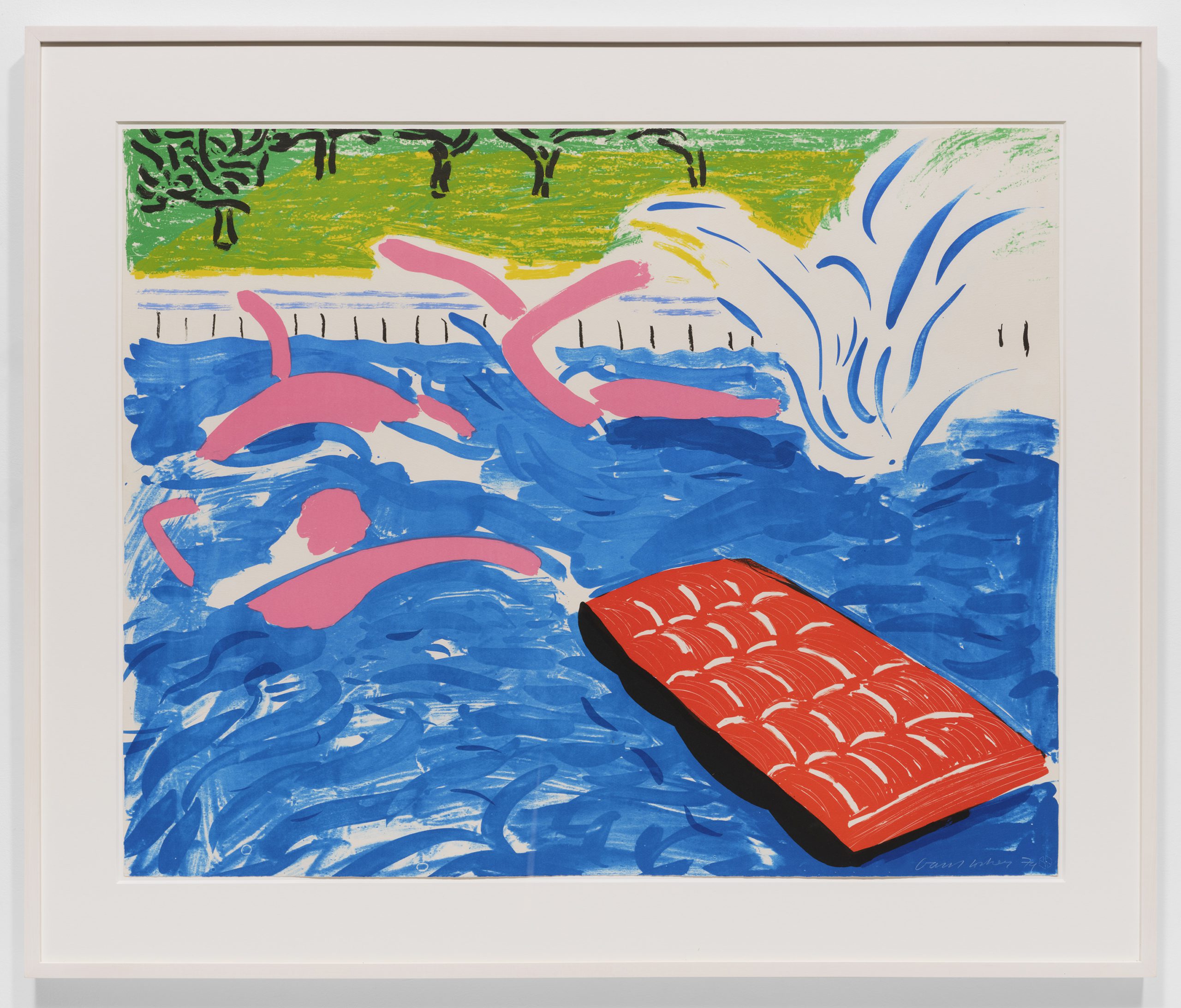 Afternoon Swimming by David Hockney