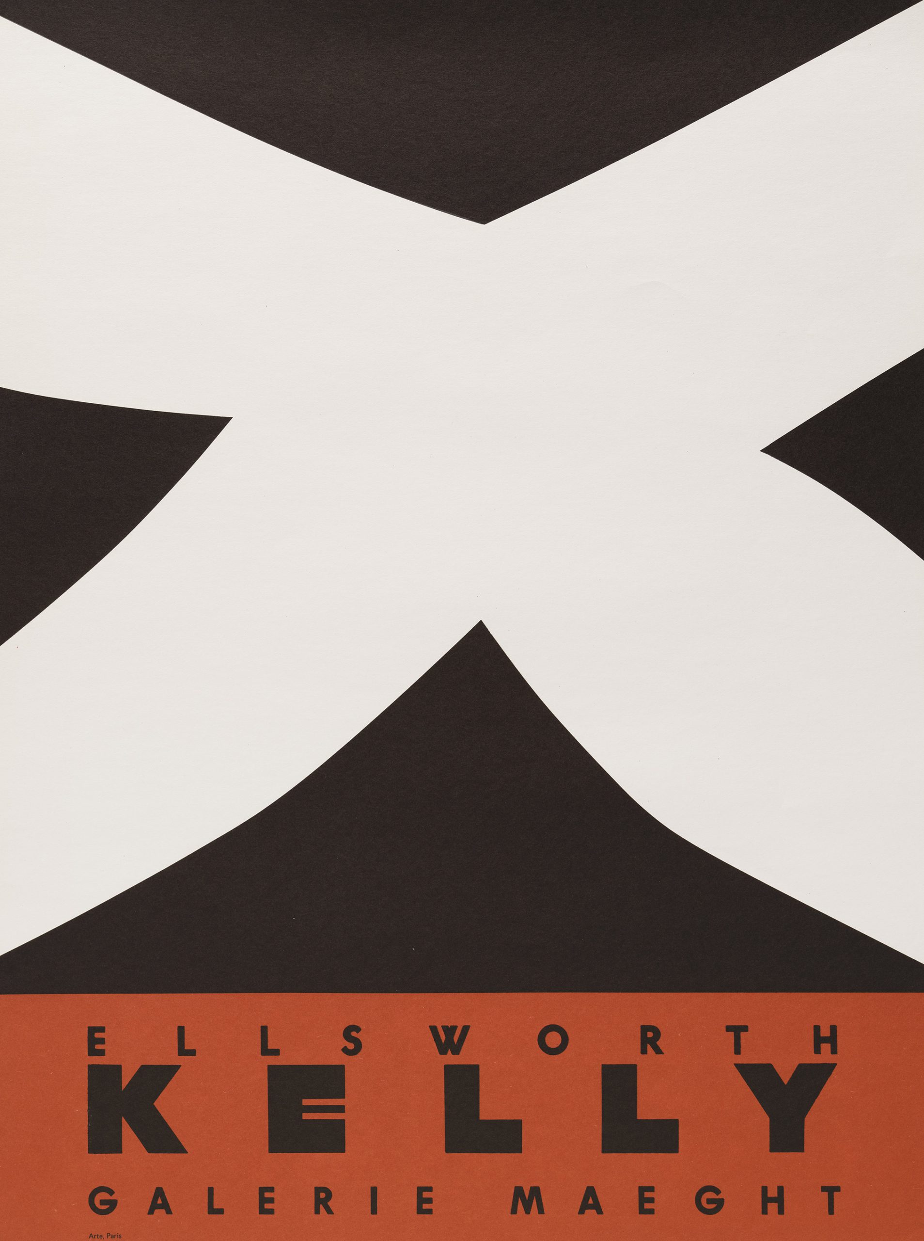 Ellsworth Kelly, Galerie Maeght (Black over Red) by Ellsworth Kelly
