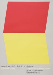 Ellsworth Kelly, Galerie Denise Rene Hans Mayer by Ellsworth Kelly