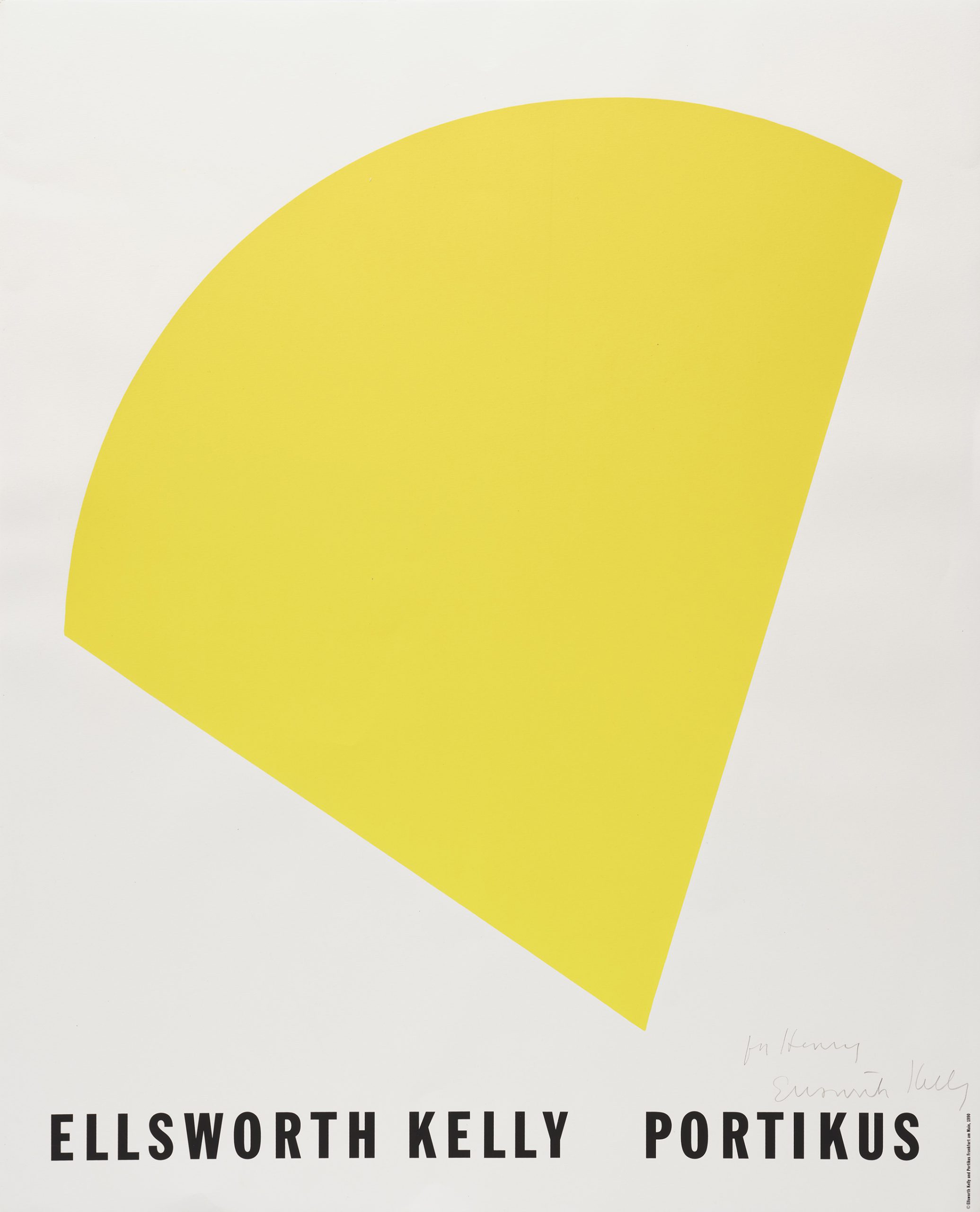 Ellsworth Kelly, Yellow Curve – Portikus by Ellsworth Kelly