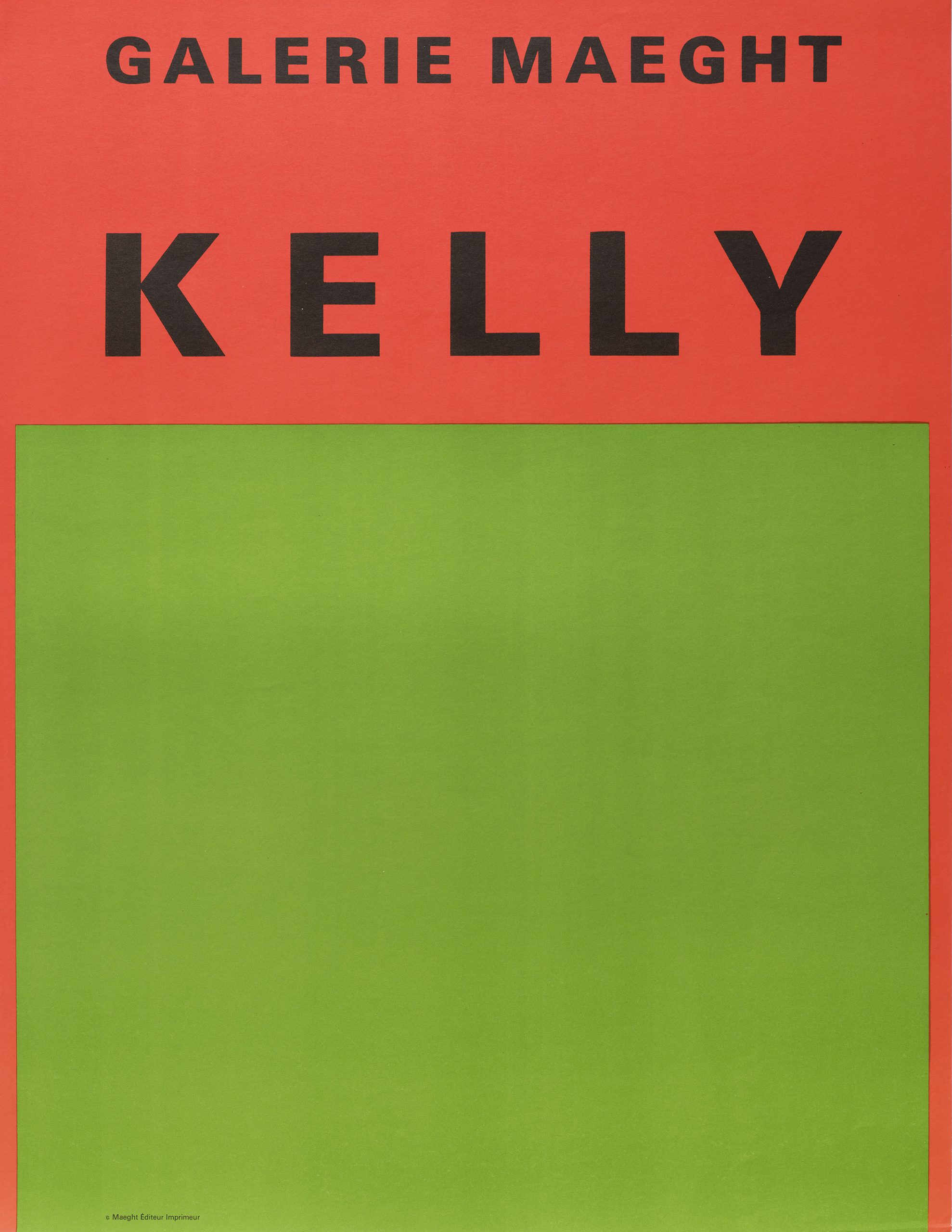 Kelly, Galerie Maeght (Red over Green) by Ellsworth Kelly