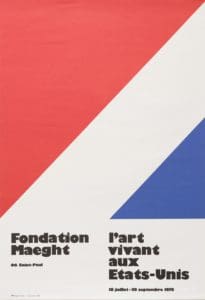 L’Art Vivant aux Etats-Unis, Foundation Maeght by Ellsworth Kelly