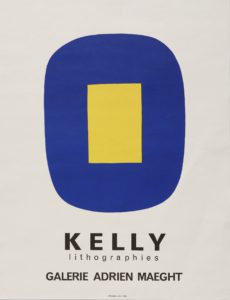 Kelly Lithographies, Galerie Adrien Maeght  (Blue with Yellow) by Ellsworth Kelly