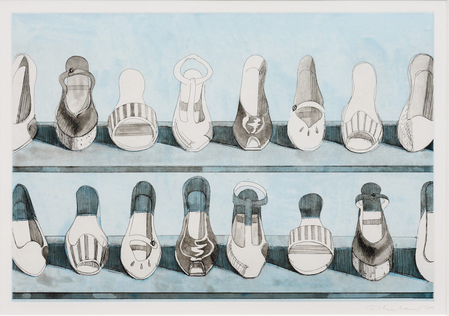 Shoe Rows by Wayne Thiebaud