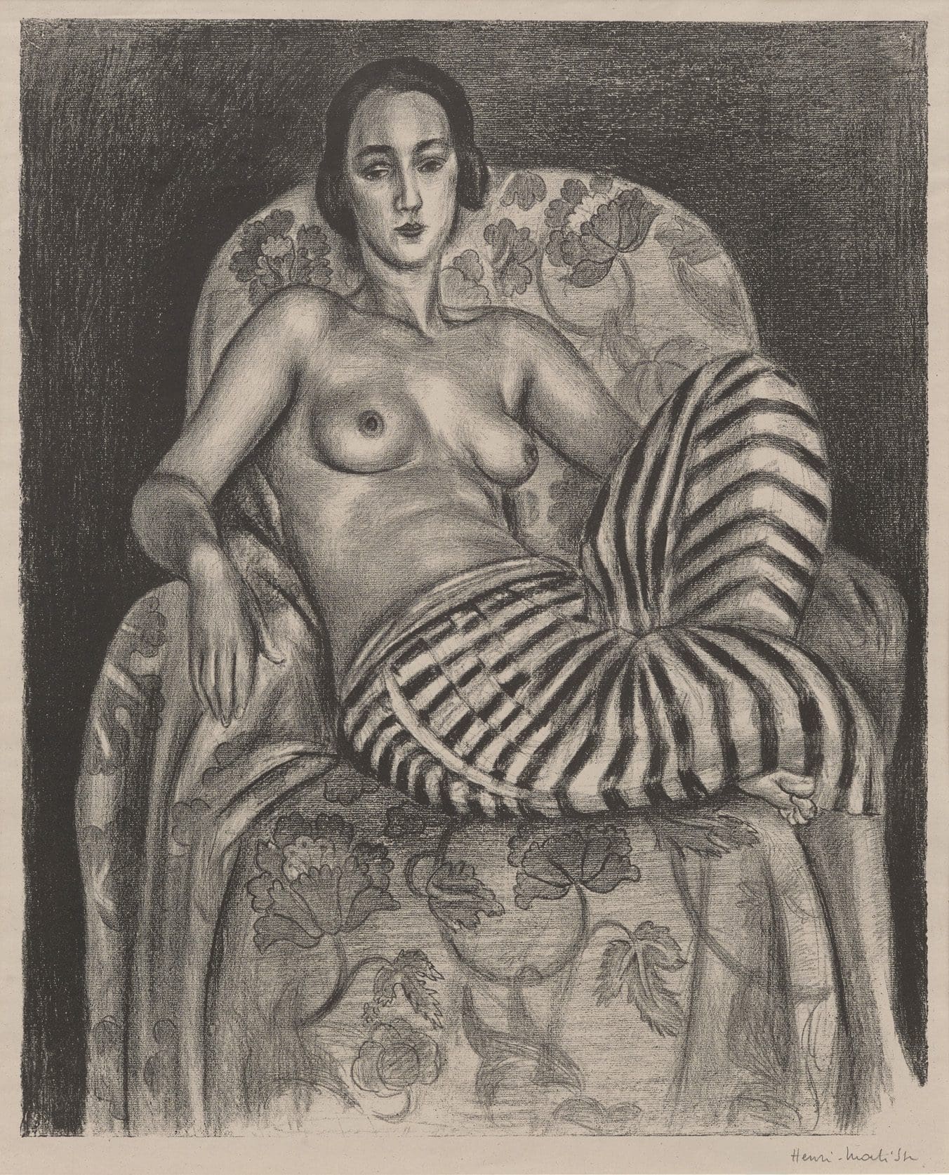 A picture of Grande odalisque à la culotte bayadère by Henri Matisse