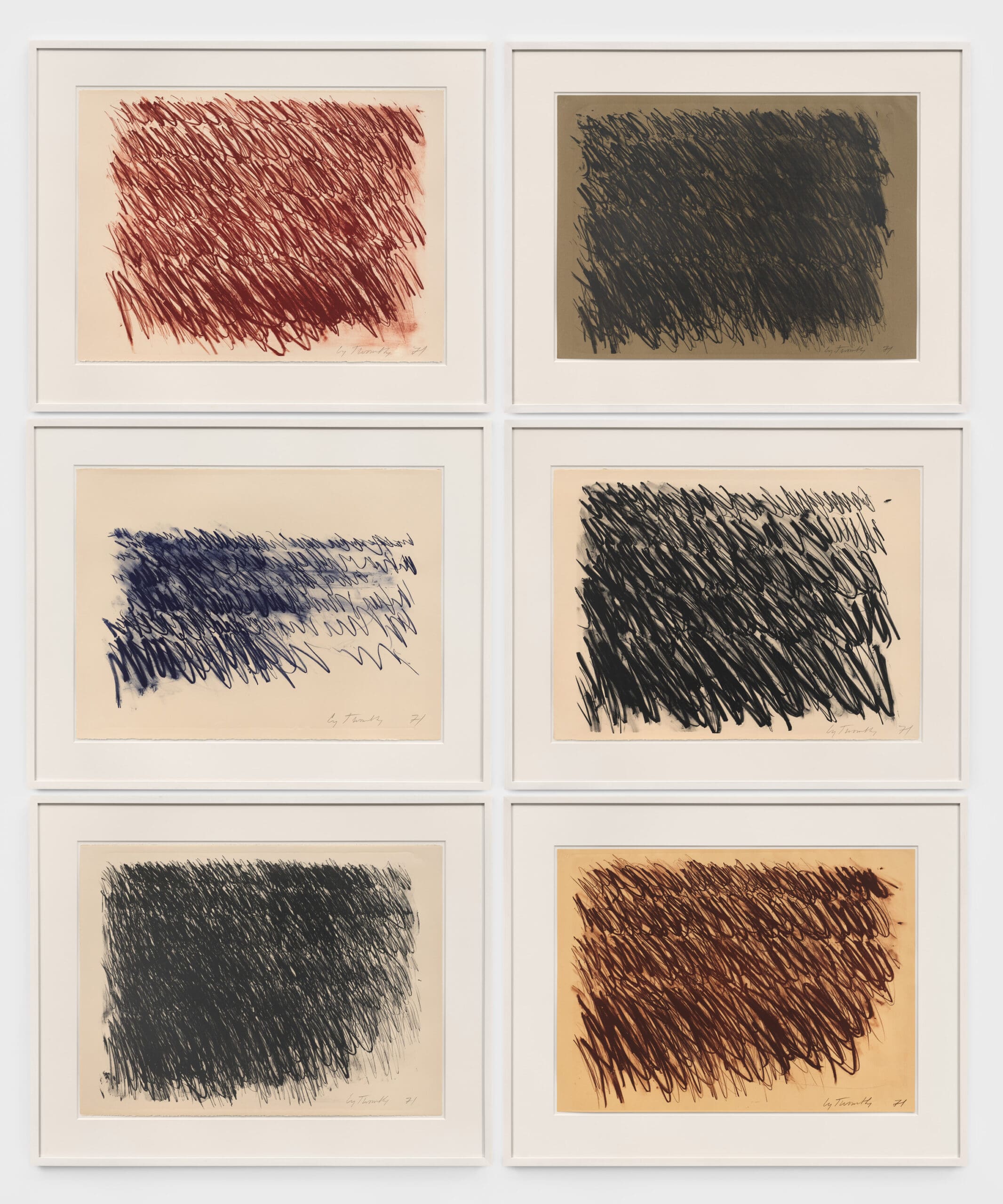 【冬バーゲン★特別送料無料！】 Cy Twombly - Untitled (Captiva Island) I, II, III, IV, V, VI アート・デザイン・音楽