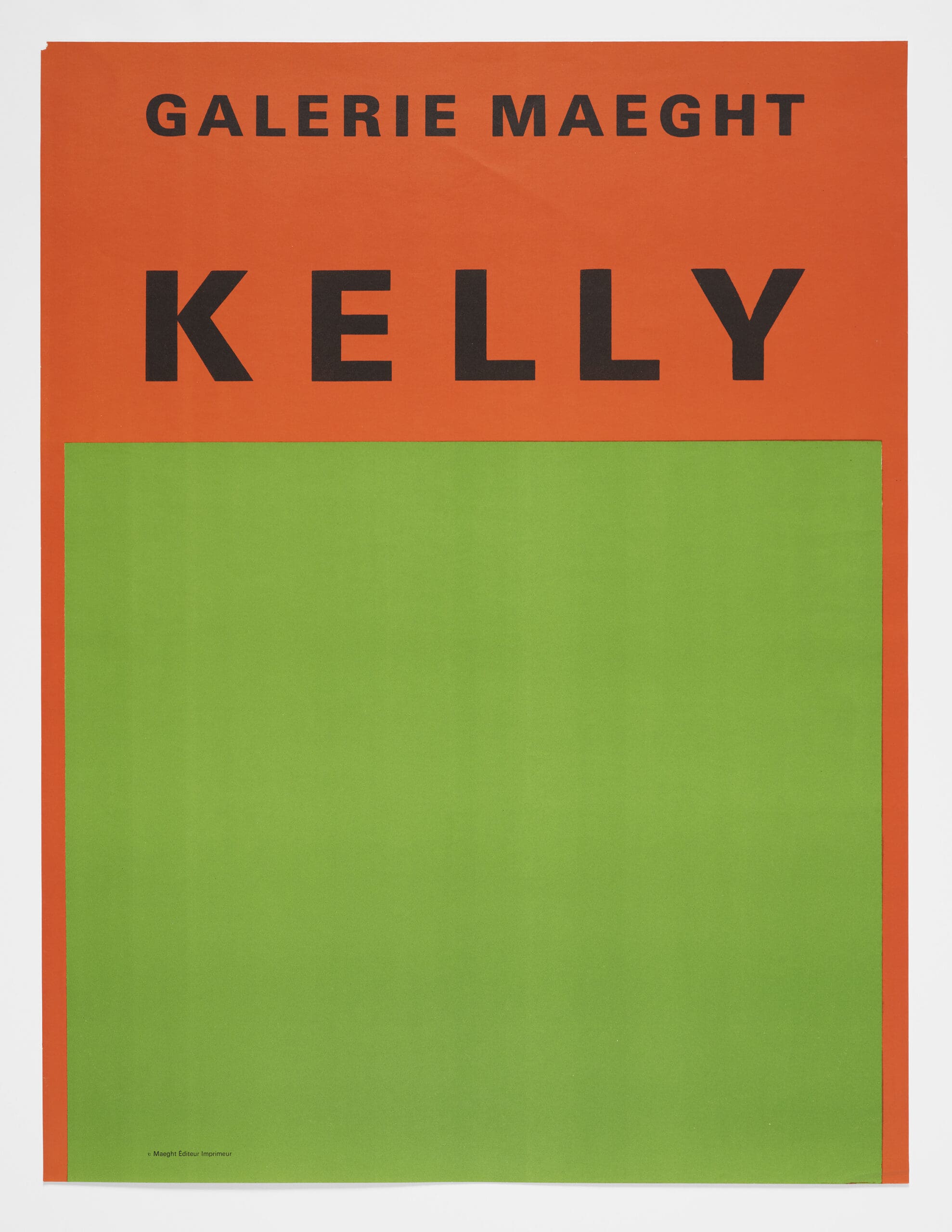 その他 ELLSWORTH KELLY - GALERIE MAEGHT 1958 Ellsworth Kelly - Kelly, Galerie Maeght (Red over Green)